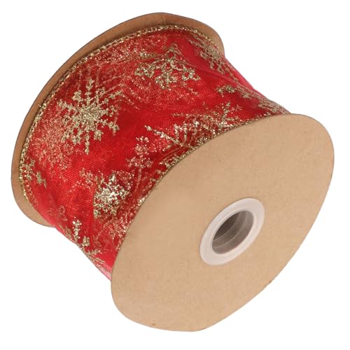 Mipcase Weihnachtliches Deko Band Breit Glitzerndes Geschenkband mit Drahtkante Festliches Weihnachtsdesign für DIY Geschenkverpackung und Baumdekoration Mipcase Weihnachtliches Deko Band Breit Glitzerndes Geschenkband mit Drahtkante Festliches Weihnachtsdesign für DIY Geschenkverpackung und Baumdekoration von Mipcase