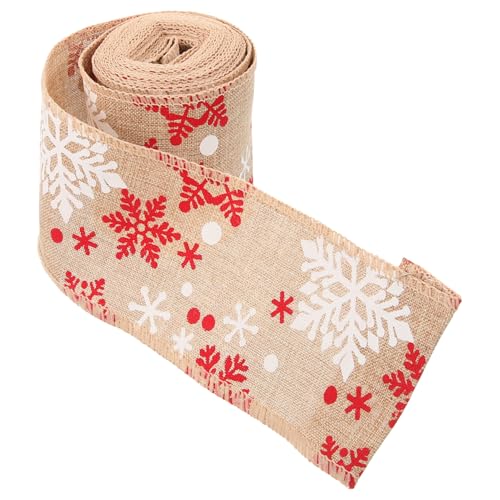 Mipcase Weihnachtliches Dekoband aus Rustikalem mit Schneeflockenmuster DIY Geschenkband für Verpackung Partydeko Basteln Robust Farbintensiv Vielseitig Einsetzbar Mipcase Weihnachtliches Dekoband aus Rustikalem mit Schneeflockenmuster DIY Geschenkband für Verpackung Partydeko Basteln Robust Farbintensiv Vielseitig Einsetzbar von Mipcase