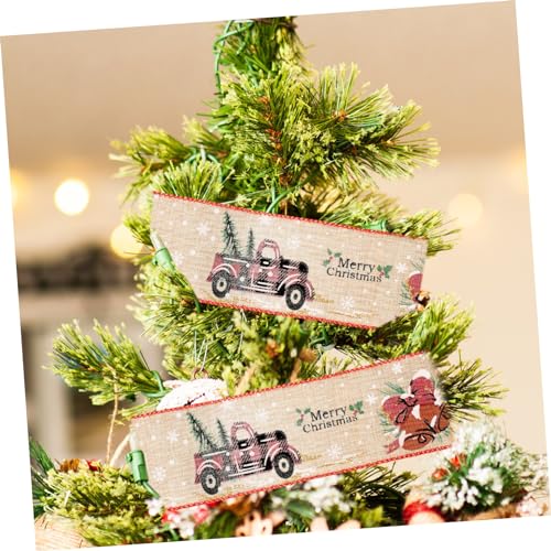 Mipcase Weihnachtliches Geschenkband aus Hochwertigem Dekoband in Naturleinen Flexibel Zuschneidbar für Geschenkverpackung DIY Schleifen und Weihnachtsbaumdeko Mipcase Weihnachtliches Geschenkband aus Hochwertigem Dekoband in Naturleinen Flexibel Zuschneidbar für Geschenkverpackung DIY Schleifen und Weihnachtsbaumdeko von Mipcase