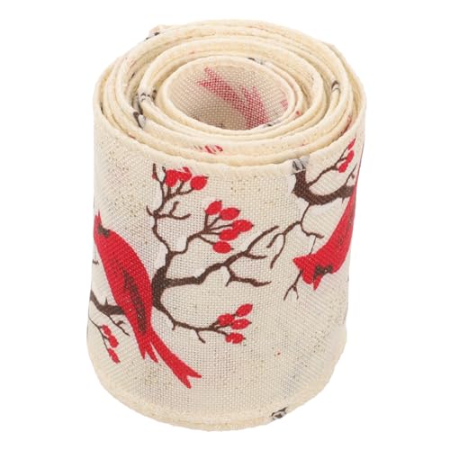 Mipcase Weihnachtliches Geschenkband mit Robustes Juteband mit Drahtkante Vielseitiges DIY Bastelband für Weihnachtsbaum Party und Festliche Geschenkverpackung Cremeweiß mit Sternmuster Mipcase Weihnachtliches Geschenkband mit Robustes Juteband mit Drahtkante Vielseitiges DIY Bastelband für Weihnachtsbaum Party und Festliche Geschenkverpackung Cremeweiß mit Sternmuster von Mipcase
