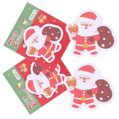 Mipcase Weihnachts Memo Pads Selbstklebende Notizzettel mit Kreativem Cartoon Design Praktische Haftnotizen für Büro Schule und Zuhause für Erinnerungen und Planungen von Mipcase