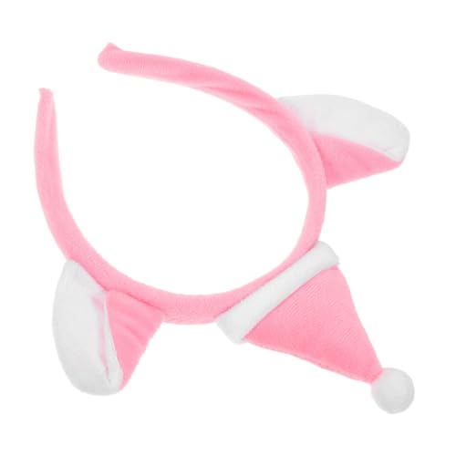 Mipcase Weihnachtskatzen Haarband Stirnbänder Haustier Kopfbedeckung Stirnband Silvesterparty Haarbänder Plüsch Katzen Kopfbedeckung Cosplay Zubehör Tierohren Stirnband von Mipcase