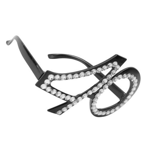Mipcase Wiederverwendbare Geburtstagsbrille Jahre Schwarz PC Material Leicht und Robust Foto Requisite für Erwachsene Party und Mipcase Wiederverwendbare Geburtstagsbrille Jahre Schwarz PC Material Leicht und Robust Foto Requisite für Erwachsene Party und von Mipcase