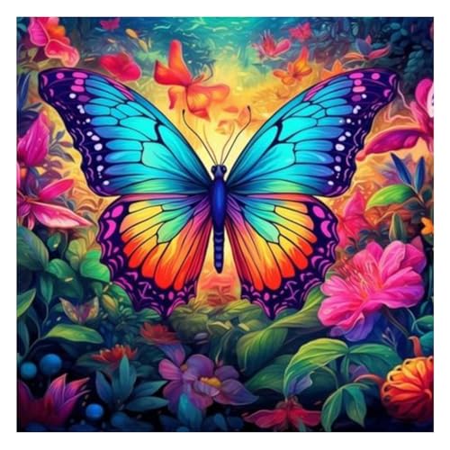 Diamond Painting Schmetterling,Diamond Painting Erwachsene Blume,Diamond Art Erwachsene Set Home Wand Dekor for Gift(30x30cm) von Miquans Art