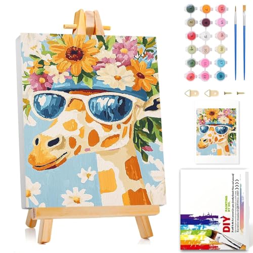 Malen Nach Zahlen Mit Rahmen, Giraffe Malen Nach Zahlen Erwachsene, Paint by Numbers DIY Malen Nach Zahlen tiere für Geschenke und Wand Dekoration Mit Staffelei 20x30cm Malen Nach Zahlen Mit Rahmen, Giraffe Malen Nach Zahlen Erwachsene, Paint by Numbers DIY Malen Nach Zahlen tiere für Geschenke und Wand Dekoration Mit Staffelei 20x30cm von Miquans Art