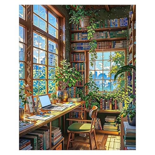 Miquans Art Malen Nach Zahlen für Erwachsene,Malen Nach Zahlen Erwachsene Ohne Rahmen, Paint by Numbers DIY Malen Nach Zahlen für Geschenke und Wand Dekoration 40x50cm Studie Miquans Art Malen Nach Zahlen für Erwachsene,Malen Nach Zahlen Erwachsene Ohne Rahmen, Paint by Numbers DIY Malen Nach Zahlen für Geschenke und Wand Dekoration 40x50cm Studie von Miquans Art