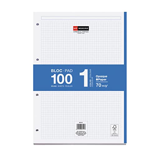Miquel Rius 422049 - Schreibheft, kariertes Papier 5x5, 100 Blätter, blau Miquel Rius 422049 - Schreibheft, kariertes Papier 5x5, 100 Blätter, blau von Miquelrius