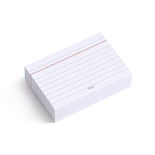 Miquelrius – Karteikarten, 100 Notizkarten, horizontal liniert, Lernkarten, 200 g/m² Offset-Kartenpapier, Größe 65 x 95 mm von Miquelrius