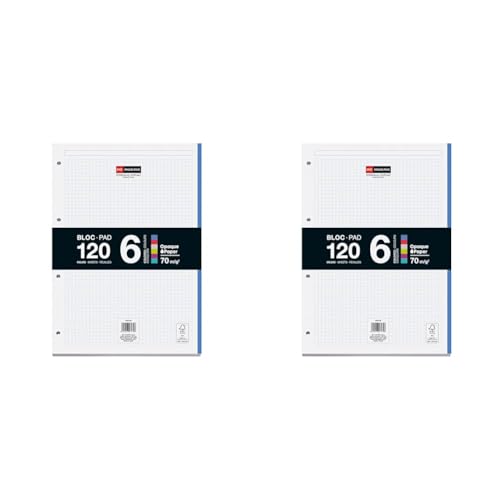 Miquelrius 7439 Notizblock, A4, 120, 6 Farben (Packung mit 2) von Miquelrius