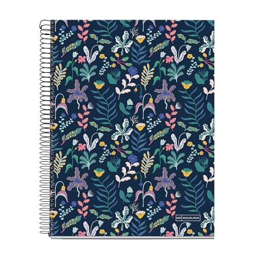 Miquelrius A4-Notizbuch, liniert, 7 mm, Hardcover, A4-Notizbuch mit 120 mikroperforierten Blättern, A4-Notizbuch mit 4 Farben zum Organisieren, extra blickdichtes Papier 70 g/m², 4 Löcher zum Abheften Miquelrius A4-Notizbuch, liniert, 7 mm, Hardcover, A4-Notizbuch mit 120 mikroperforierten Blättern, A4-Notizbuch mit 4 Farben zum Organisieren, extra blickdichtes Papier 70 g/m², 4 Löcher zum Abheften von Miquelrius