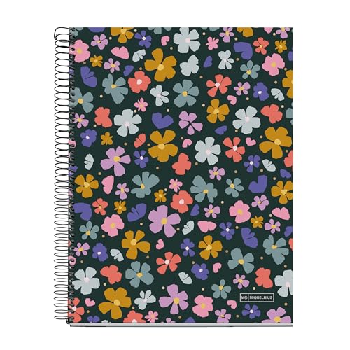 Miquelrius A4-Notizbuch, liniert, 7 mm, Hardcover, A4-Notizbuch mit 120 mikroperforierten Blättern, A4-Notizbuch mit 4 Farben zum Organisieren, extra blickdichtes Papier 70 g/m², 4 Löcher zum Abheften Miquelrius A4-Notizbuch, liniert, 7 mm, Hardcover, A4-Notizbuch mit 120 mikroperforierten Blättern, A4-Notizbuch mit 4 Farben zum Organisieren, extra blickdichtes Papier 70 g/m², 4 Löcher zum Abheften von Miquelrius