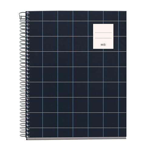 Miquelrius A5-Notizbuch, kariert, 5 mm, Hardcover, A5-Notizbuch mit 100 mikroperforierten Blättern, A5-Notizbuch mit 4 Farben zum Organisieren, extra blickdichtes Papier 70 g/m², 2 Löcher zum Abheften Miquelrius A5-Notizbuch, kariert, 5 mm, Hardcover, A5-Notizbuch mit 100 mikroperforierten Blättern, A5-Notizbuch mit 4 Farben zum Organisieren, extra blickdichtes Papier 70 g/m², 2 Löcher zum Abheften von Miquelrius