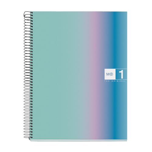 Miquelrius - Notizbuch A4, kariert, 5 mm, Hardcover aus laminiertem Karton, A4-Notizbuch mit 80 mikroperforierten Blättern, extra blickdichtes Papier 90 g/m², Metallspirale, 4 Löcher zum Abheften Miquelrius - Notizbuch A4, kariert, 5 mm, Hardcover aus laminiertem Karton, A4-Notizbuch mit 80 mikroperforierten Blättern, extra blickdichtes Papier 90 g/m², Metallspirale, 4 Löcher zum Abheften von Miquelrius