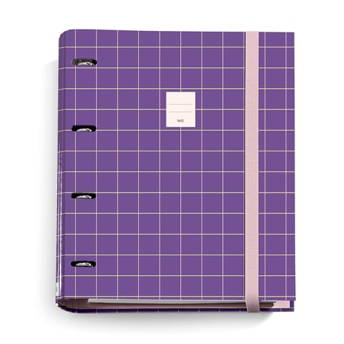 Miquelrius - Ringbuch mit 4 Ringen Typ D mit 100 karierten Blättern 5x5 mm in 4 verschiedenen Farben zum Sortieren, Hardcover, A4-Ordner mit Gummizugverschluss Miquelrius - Ringbuch mit 4 Ringen Typ D mit 100 karierten Blättern 5x5 mm in 4 verschiedenen Farben zum Sortieren, Hardcover, A4-Ordner mit Gummizugverschluss von Miquelrius