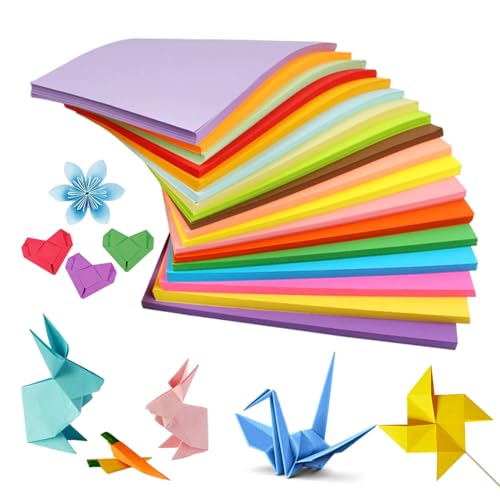 100 Blatt A4 farbiges Papier, 20 Farben, Origami-Papier, 70 g/m², Kopierpapier, Kinder, handgefertigter Karton, doppelseitig, farbiges Bastelpapier für Bastelarbeiten, Schneiden, Zeichnen 100 Blatt A4 farbiges Papier, 20 Farben, Origami-Papier, 70 g/m², Kopierpapier, Kinder, handgefertigter Karton, doppelseitig, farbiges Bastelpapier für Bastelarbeiten, Schneiden, Zeichnen von Miraculife