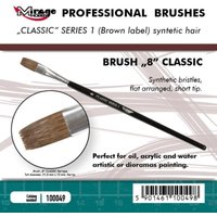 Brush Flat - Classic Series 1 - Size 8 von Mirage Hobby