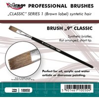Brush Flat - Classic Series 1 - Size 9 von Mirage Hobby