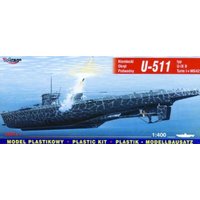 Deutsches U-Boot U 511 Typ IX B Turm I und WG42 von Mirage Hobby