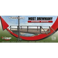 Holzbrücke mit Geländer und Wegweiser Holzbrücke mit Geländer und Wegweiser von Mirage Hobby