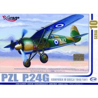 PZL P.24 G Griechenland 1940/41 mit Resin- und Fotoätzteilen von Mirage Hobby