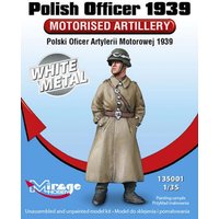 Polish Officer 1939 Motorised Artillery White Metal von Mirage Hobby