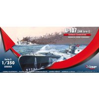 U-107 (IXB turm I) GERMAN SUBMARINE von Mirage Hobby