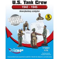 U.S.Tank Crew 1942-45 (5 Figuren - White Metal) von Mirage Hobby