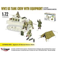 WW2 US Tank Crew with Equipment for M8 Scott von Mirage Hobby