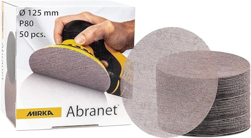 MIRKA Abranet Schleifgitter 125mm Klett/Korn P80 / 50 STK / 5423205080 / Für alle 125mm Exzenterschleifer und Schleifmaschinen geeignet/zum Schleifen von Holz, Spachtel, Lack, Kunststoff MIRKA Abranet Schleifgitter 125mm Klett/Korn P80 / 50 STK / 5423205080 / Für alle 125mm Exzenterschleifer und Schleifmaschinen geeignet/zum Schleifen von Holz, Spachtel, Lack, Kunststoff von MIRKA