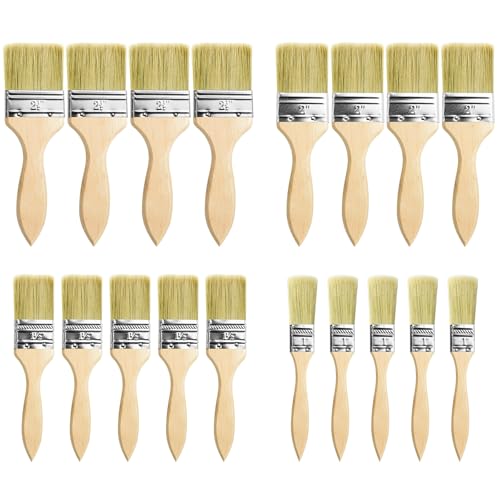 MirraSwit 32 Pack Flachpinsel Set, Pinsel Set mit Malerpinsel Flachpinsel Breit, Lasurpinsel Lackierpinsel Farbpinsel für DIY, Malerbedarf zum Streichen (1, 1.5, 2, 2.5in) von MirraSwit