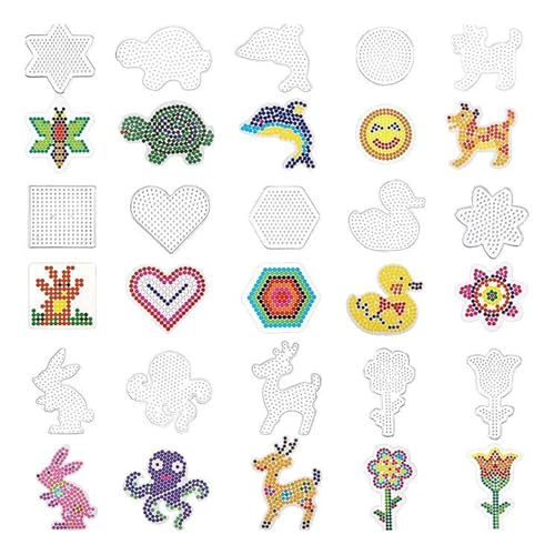 15 Stück Bügelperlen Platten, Bügelperlen Vorlagen 5mm Transparente Bügelperlen Steckplatten TierSteckperlen Platten mit Bügelpapier Zubehör Muster Basteln Handwerk für Kinder Geschenk Jungs Mädchen 15 Stück Bügelperlen Platten, Bügelperlen Vorlagen 5mm Transparente Bügelperlen Steckplatten TierSteckperlen Platten mit Bügelpapier Zubehör Muster Basteln Handwerk für Kinder Geschenk Jungs Mädchen von Mirrwin