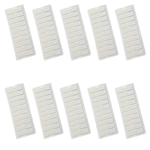 120 Stück weiße, transparente Etiketten, 44 x 11 mm, beschreibbare PET-Etiketten, Haftnotizen, Seitenmarker, Lesezeichen für Schule, Büro von Mirweon