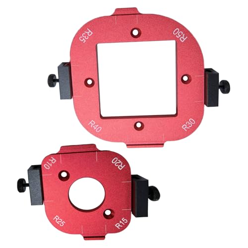 2 Stück Aluminium-Legierung runde Eckvorlagen für effiziente Holzarbeiten von 10 bis 50R Größe Schneidschablonen 2 Stück Aluminium-Legierung runde Eckvorlagen für effiziente Holzarbeiten von 10 bis 50R Größe Schneidschablonen von Mirweon