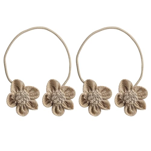 2 Stück Blumenvorhang-Raffhalter, japanische dekorative Vorhang-Vorhänge, Vorhanghalter, Clip, Heimdekorationen, Vorhanghalter, Kordelzug, Seil von Mirweon