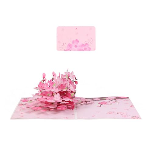 3D Pop Up Grußkarten Pfirsichblüte Grußkarten Valentinstag Hochzeitstag Hochzeitsfeier Posteinladungen von Mirweon