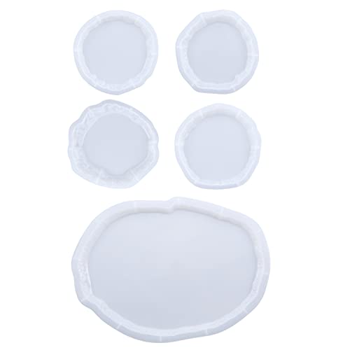 5 Stück Silikon-Schmucktablett Epoxidharz Gießformen Teekanne Matte Tablett Form unregelmäßige Schmuckherstellung Form Heimdekoration 5 Stück Silikon-Schmucktablett Epoxidharz Gießformen Teekanne Matte Tablett Form unregelmäßige Schmuckherstellung Form Heimdekoration von Mirweon