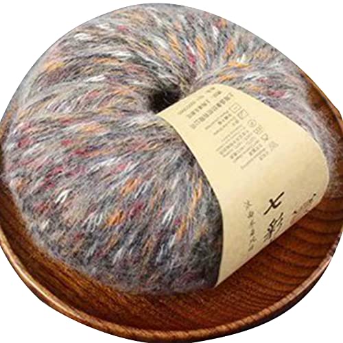 50 g x 2 Häkelgarn, weiches Garn, warm, bunt, dicke Baumwolle, Nylon, Farbverlauf, Baby zum Häkeln 50 g x 2 Häkelgarn, weiches Garn, warm, bunt, dicke Baumwolle, Nylon, Farbverlauf, Baby zum Häkeln von Mirweon