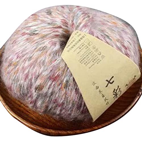 50 g x 2 Häkelgarn, weiches Garn, warm, bunt, dicke Baumwolle, Nylon, Farbverlauf, Baby zum Häkeln 50 g x 2 Häkelgarn, weiches Garn, warm, bunt, dicke Baumwolle, Nylon, Farbverlauf, Baby zum Häkeln von Mirweon