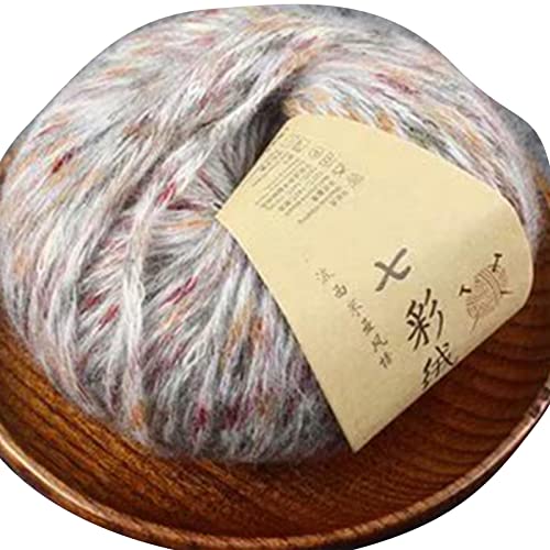 50 g x 2 Häkelgarn, weiches Garn, warm, bunt, dicke Baumwolle, Nylon, Farbverlauf, Baby zum Häkeln von Mirweon