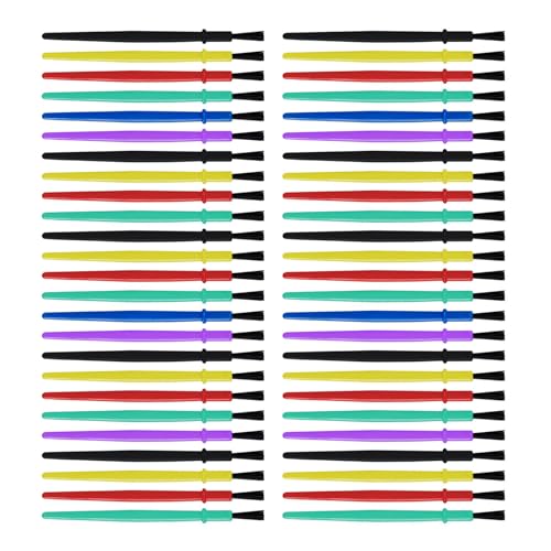 50-teiliges kleines Pinsel-Set, Nylon-Haarmalerei, Kunstzubehör für Aquarell, Gouache, Acryl, kleine Nylonhaare, Aquarellmalerei 50-teiliges kleines Pinsel-Set, Nylon-Haarmalerei, Kunstzubehör für Aquarell, Gouache, Acryl, kleine Nylonhaare, Aquarellmalerei von Mirweon