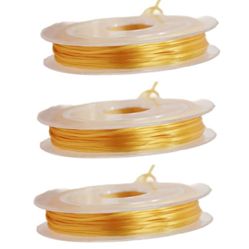 Elastische Schnur, Nähzubehör, dehnbare Schnur für Handwerk, Perlen, Halsketten, Schmuckherstellung, elastische Fadenschnur für Halsketten, Perlenschmuck, 3 Stück Elastische Schnur, Nähzubehör, dehnbare Schnur für Handwerk, Perlen, Halsketten, Schmuckherstellung, elastische Fadenschnur für Halsketten, Perlenschmuck, 3 Stück von Mirweon