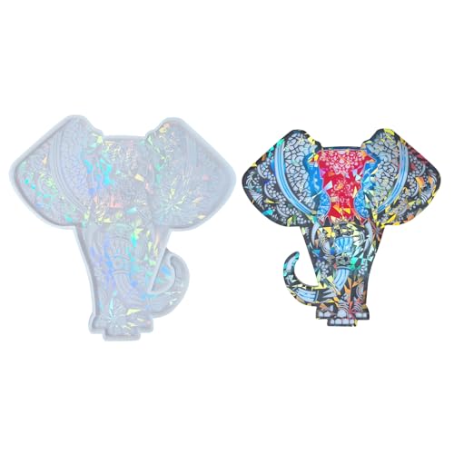 Elefanten-Wandaufkleber, Silikonform, Tieranhänger, Epoxidharz, Guss für Türornamente, Elefantenmuster Elefanten-Wandaufkleber, Silikonform, Tieranhänger, Epoxidharz, Guss für Türornamente, Elefantenmuster von Mirweon