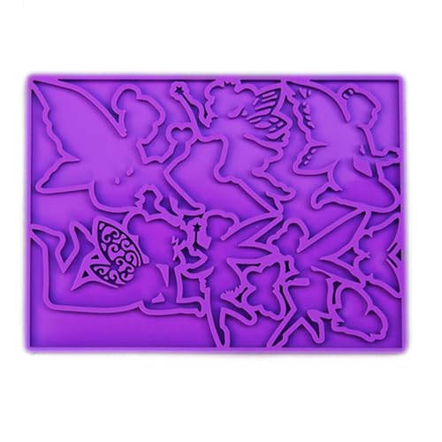 Glänzende Silikonharz-Formen, Engel-Form, Schlüsselanhänger, Ornamente, Schmuck, Epoxidharz, Bastelform von Mirweon