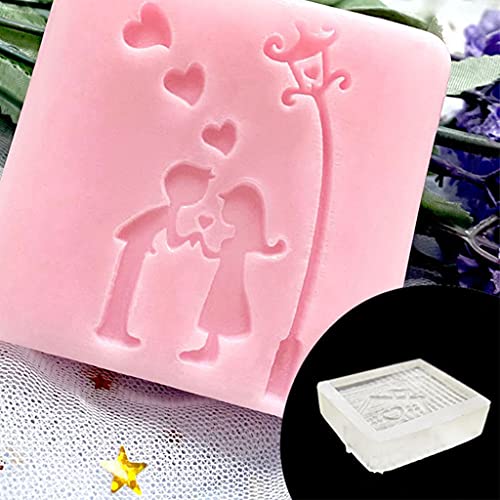 Handgefertigter Seifenstempel zum Valentinstag, Acryl, Herz, Rosenmuster, Kapitel Handgefertigter Seifenstempel zum Valentinstag, Acryl, Herz, Rosenmuster, Kapitel von Mirweon