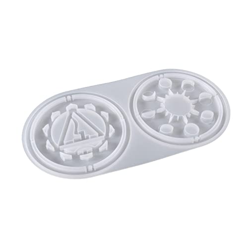 Kristall-Tropfenform, 7 Anhänger, Ornament, Doppelzweckform, Aufbewahrungsschale, Silikon-Ornament-Formen für Epoxidharz von Mirweon