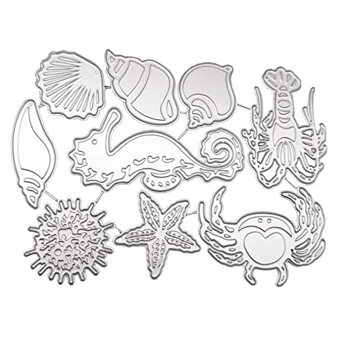 Metall-Stanzformen, Marine-Organismus, Prägeschablone für Kartenherstellung, Scrapbooking, Papierbastelvorlage Metall-Stanzformen, Marine-Organismus, Prägeschablone für Kartenherstellung, Scrapbooking, Papierbastelvorlage von Mirweon