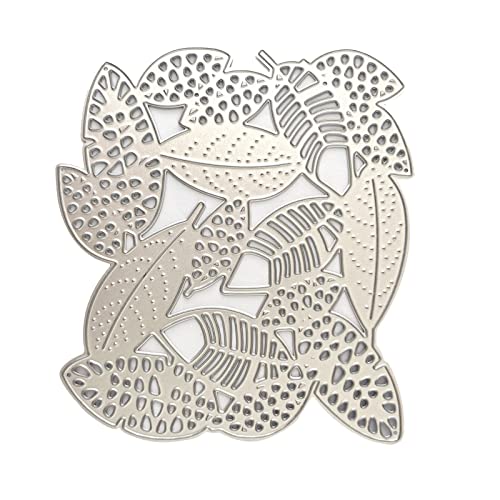 Metall-Stanzschablone mit Blättern, Karbonstahl, Prägeschablone, Scrapbooking, für Karten, Stanzformen von Mirweon