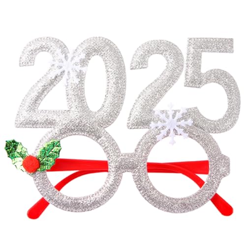Mirweon 2025 Weihnachtsbrillenrahmen 2025 Neujahr Party Brille Weihnachten Brille für Kinder Erwachsene Weihnachten Mirweon 2025 Weihnachtsbrillenrahmen 2025 Neujahr Party Brille Weihnachten Brille für Kinder Erwachsene Weihnachten von Mirweon