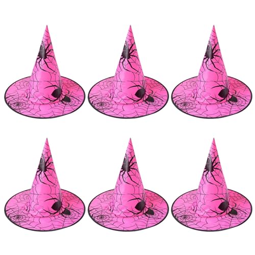 Mirweon 6 Stück Kostüm Party Hut Dekorationen Halloween Hut Kinder Erwachsene Maskeraden Verkleiden Zauberer Hut Hexenhut Mirweon 6 Stück Kostüm Party Hut Dekorationen Halloween Hut Kinder Erwachsene Maskeraden Verkleiden Zauberer Hut Hexenhut von Mirweon
