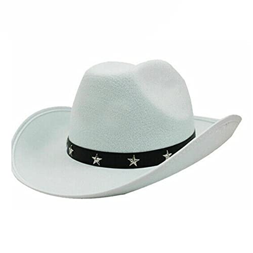 Mirweon Cowboyhut, Fedora-Cowgirl-Hut für Brautparty, Junggesellinnenabschied, Hüte, Cowgirl-Hut, Brautparty-Requisiten Mirweon Cowboyhut, Fedora-Cowgirl-Hut für Brautparty, Junggesellinnenabschied, Hüte, Cowgirl-Hut, Brautparty-Requisiten von Mirweon